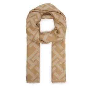 Tommy Hilfiger TH Monogram Heavy Scarf Beige
